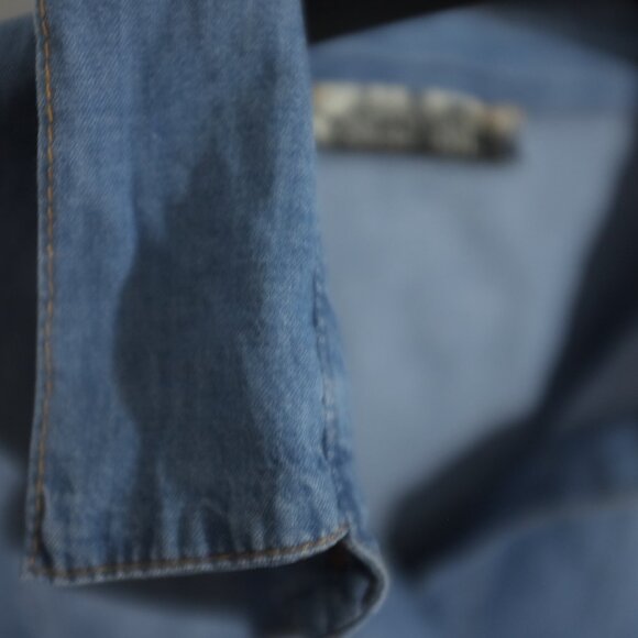 COPY - Ser se Chambray Shirt Dress with tie size L - Picture 7 of 8